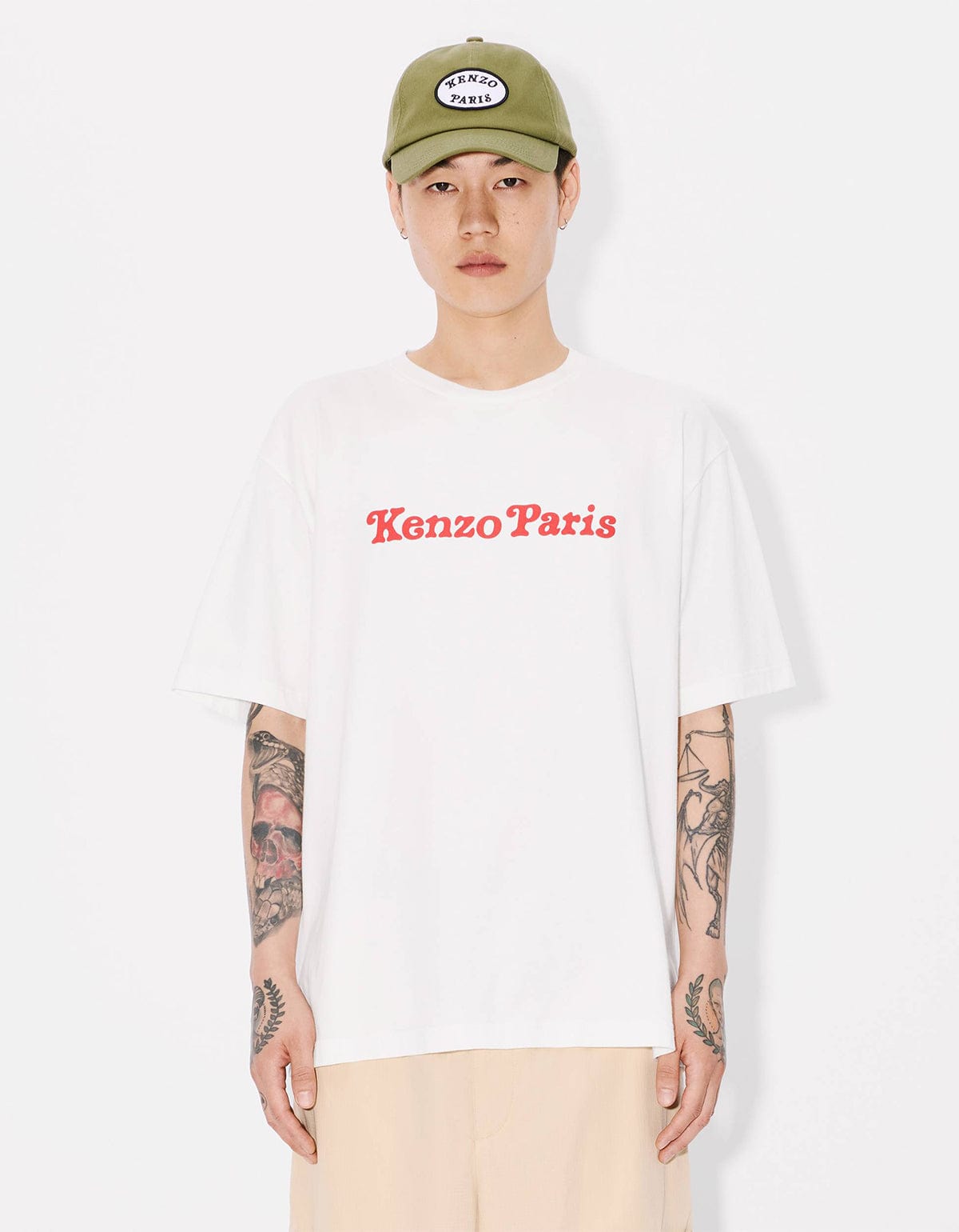 Kenzo Verdy Market Genderless Oversized Off-White T-Shirt