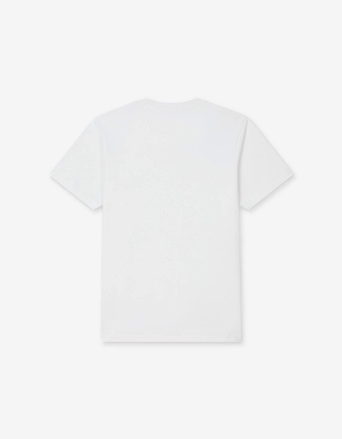 Kenzo Weave White Logo Embroidered T-Shirt