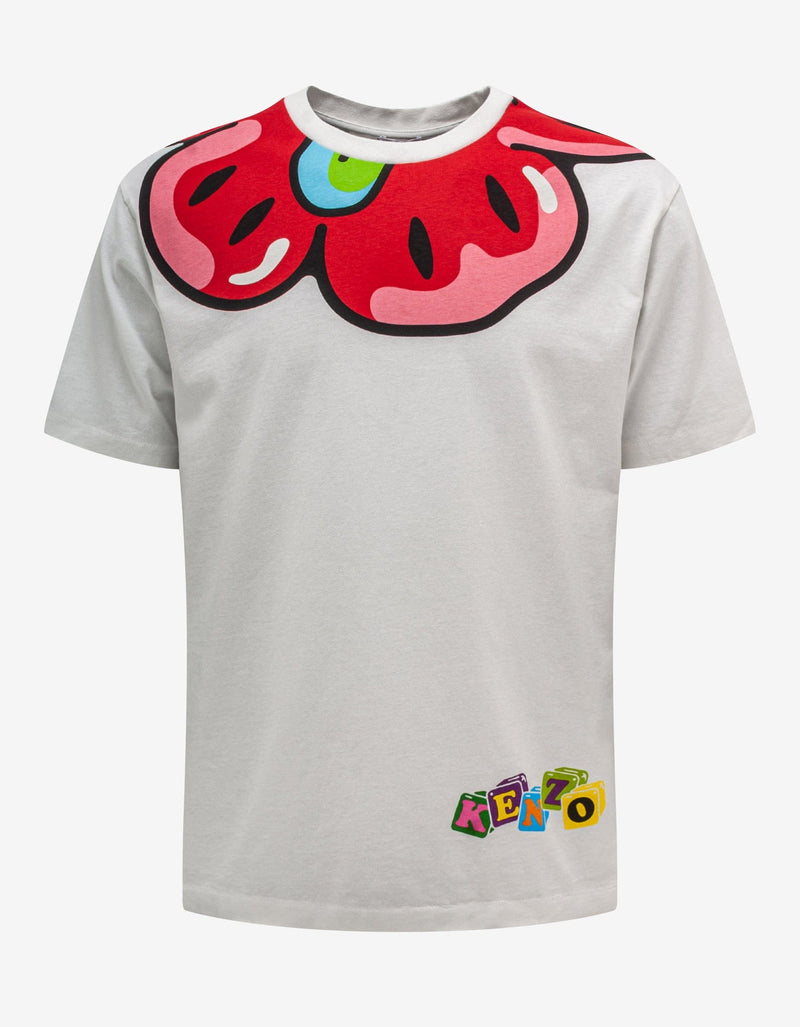 Kenzo White Boke Boy Print T-Shirt