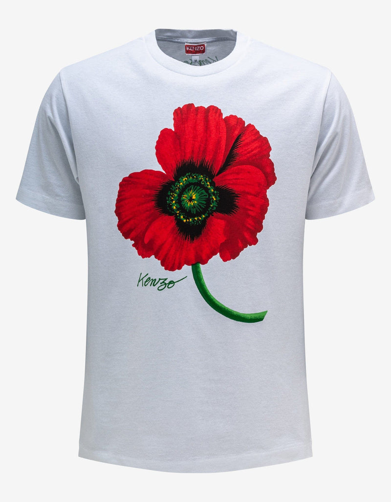 Kenzo White Kenzo Poppy T-Shirt