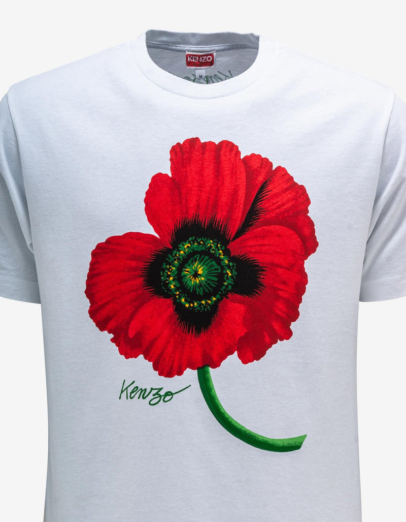 Kenzo White Kenzo Poppy T-Shirt