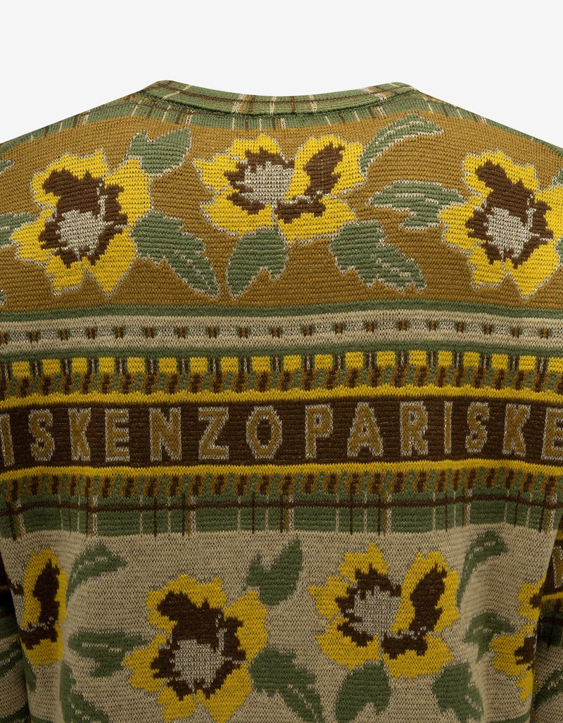 Kenzo Yellow Fair Isle Sweater