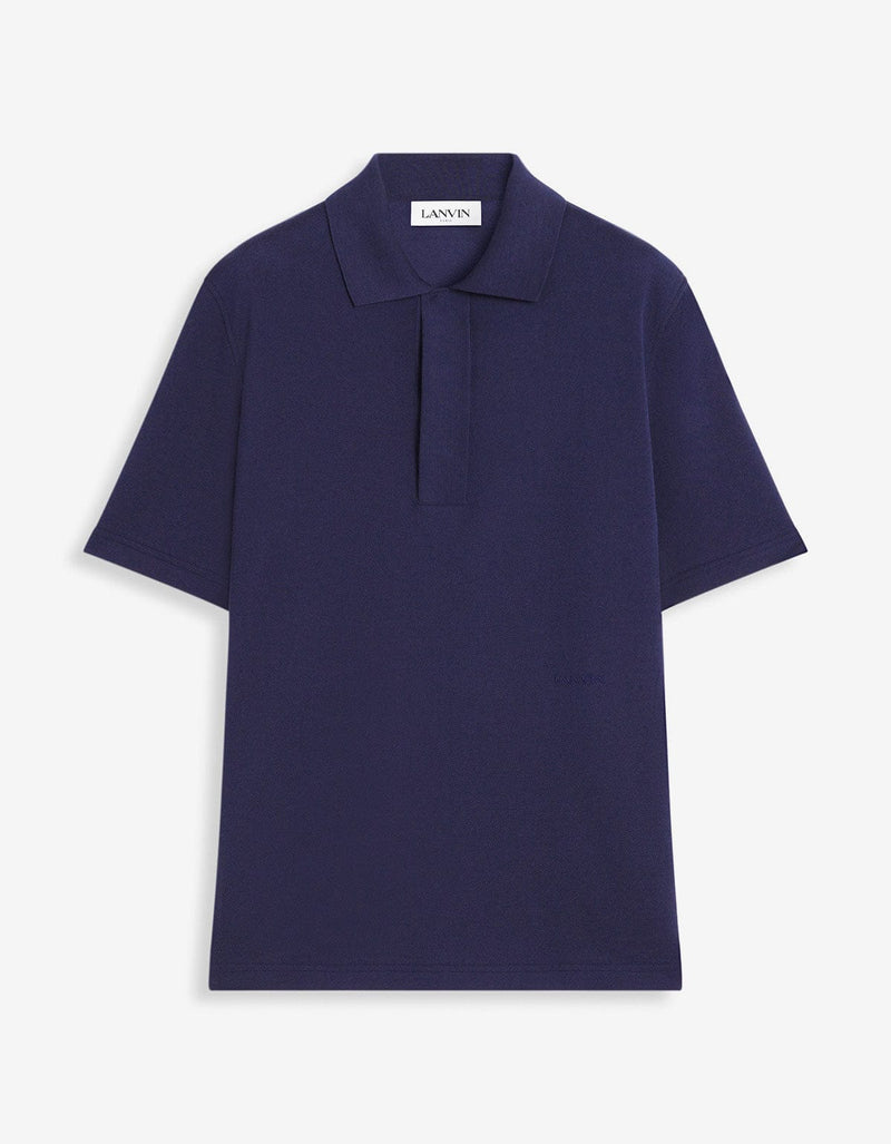 Lanvin Blue Classic Polo T-Shirt