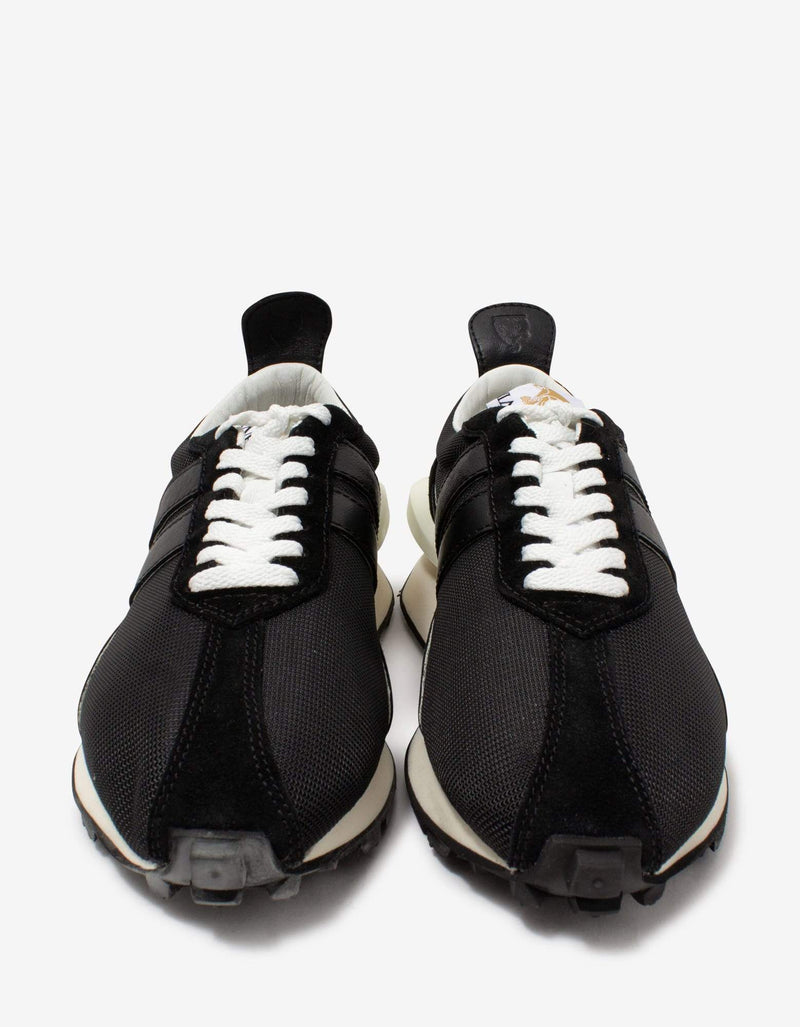 Lanvin Bumper Black Mesh Trainers