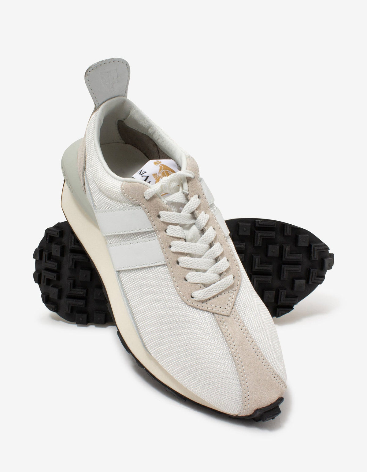 Lanvin Bumper White Mesh Trainers