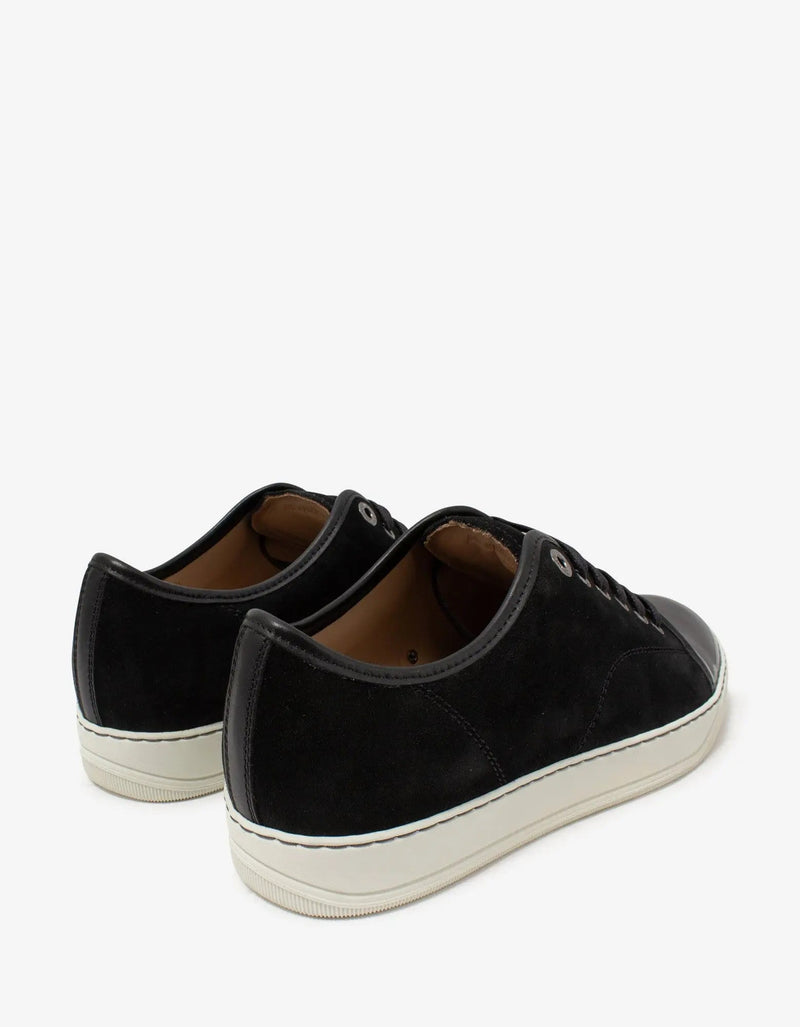 Lanvin DBB1 Black Suede & Patent Trainers