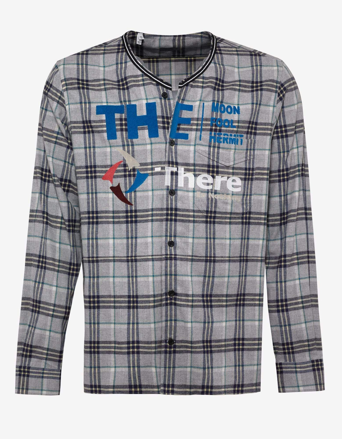 Lanvin Grey Check 'There is Nothing' Print Shirt