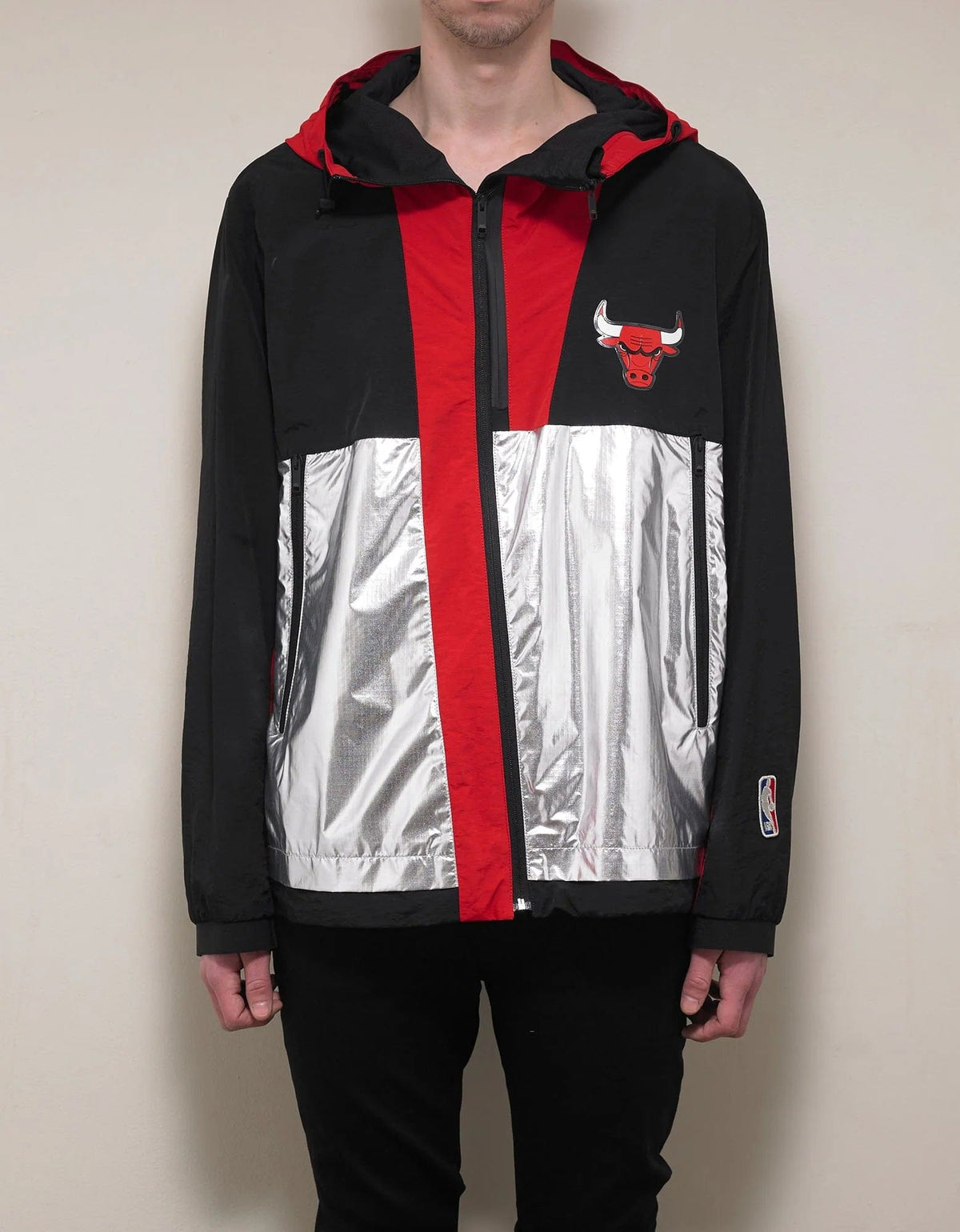 Marcelo Burlon Chicago Bulls Panelled Windbreaker