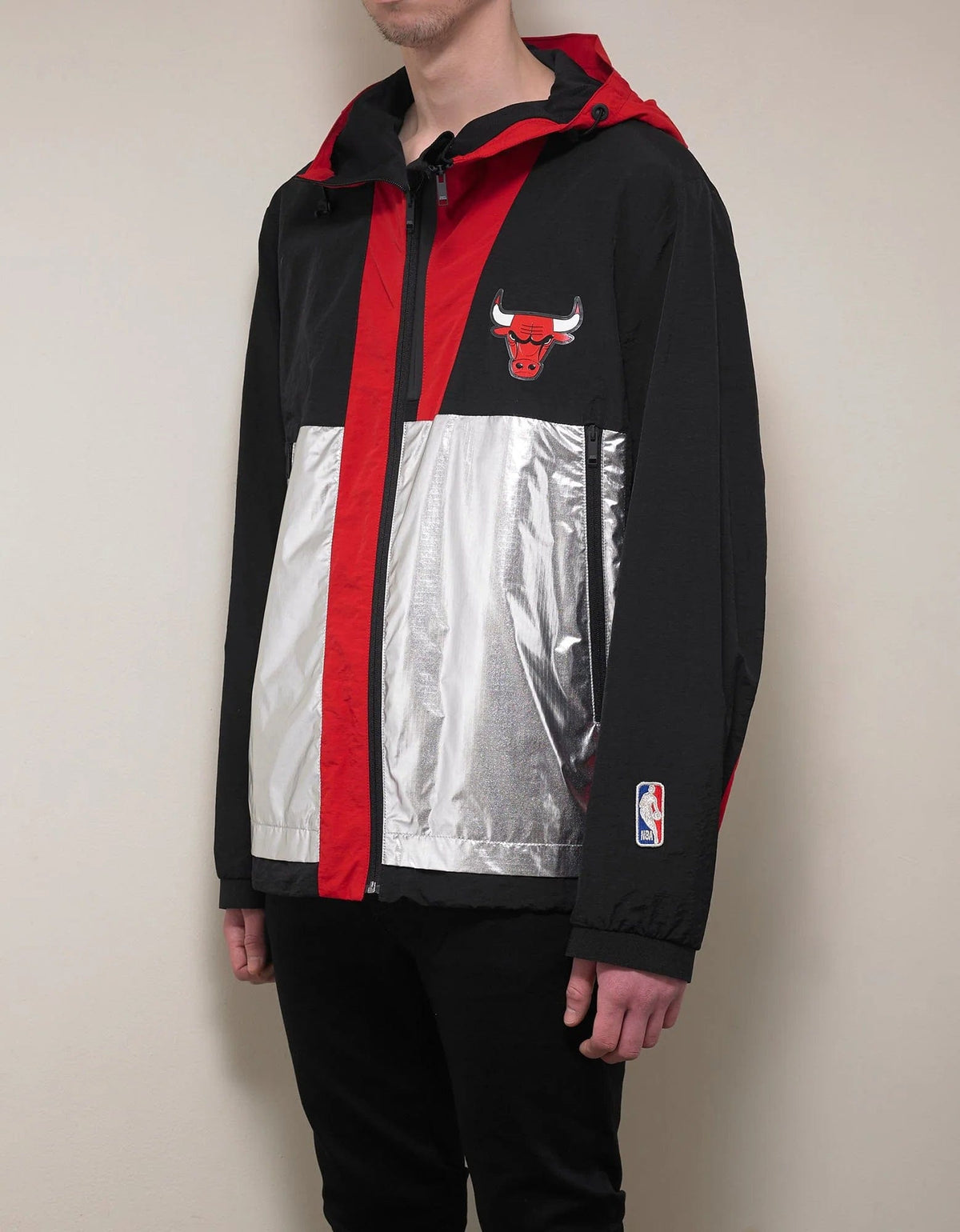 Marcelo Burlon Chicago Bulls Panelled Windbreaker