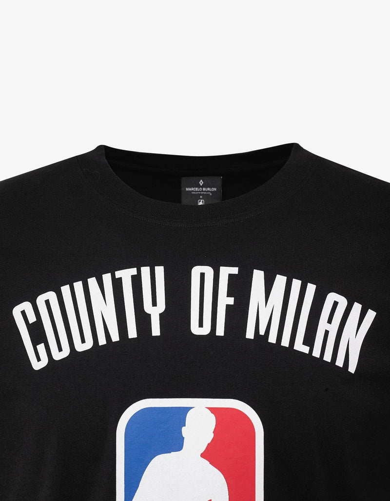 Marcelo Burlon NBA Print Black T-Shirt