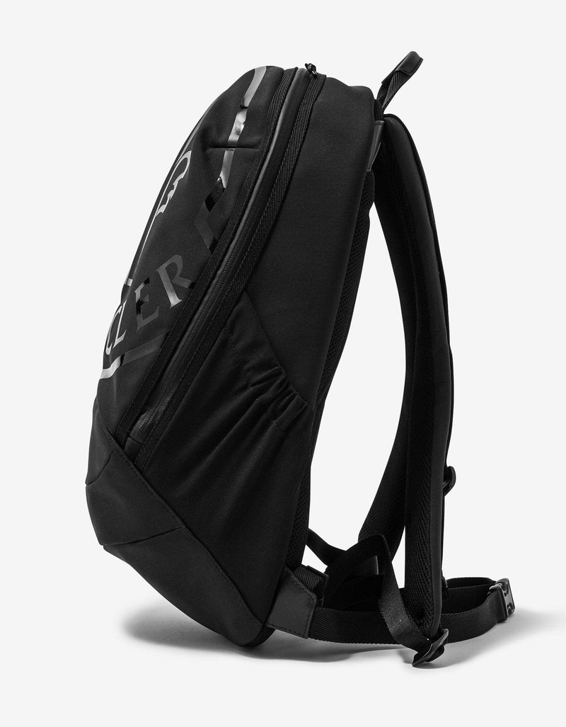 Moncler Black Cut Logo Backpack