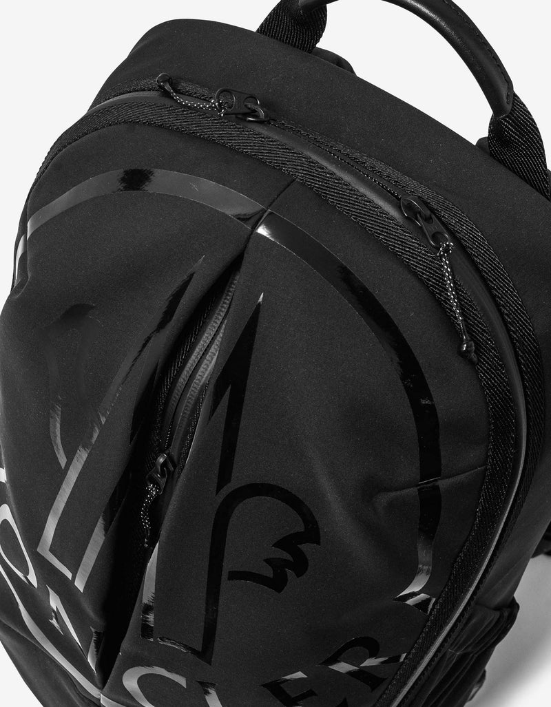 Moncler Black Cut Logo Backpack