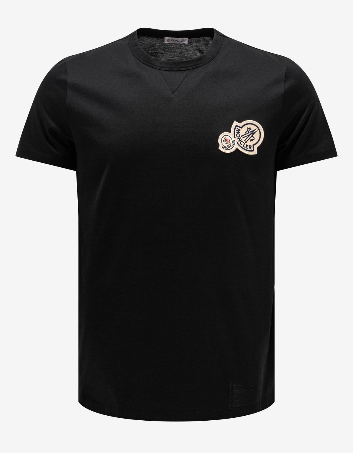 Moncler Black Double Logo T-Shirt