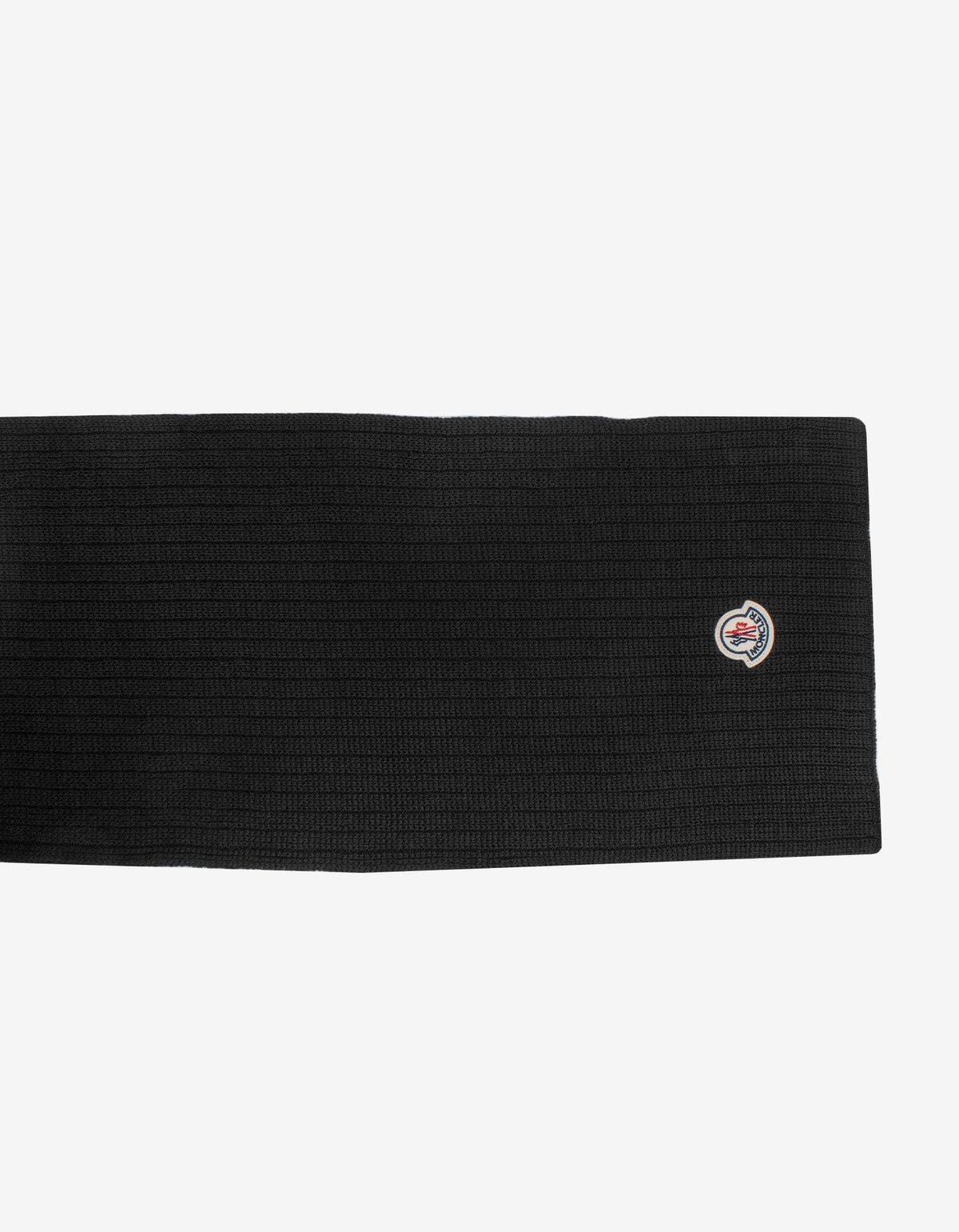 Moncler Black Logo Scarf