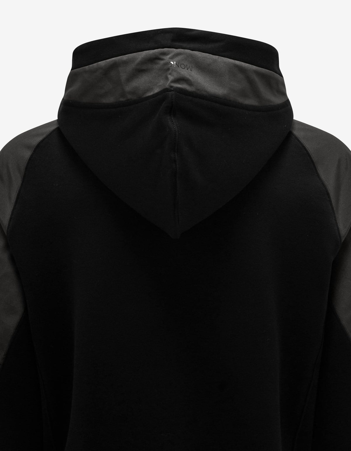 Moncler Black Panelled Logo Hoodie