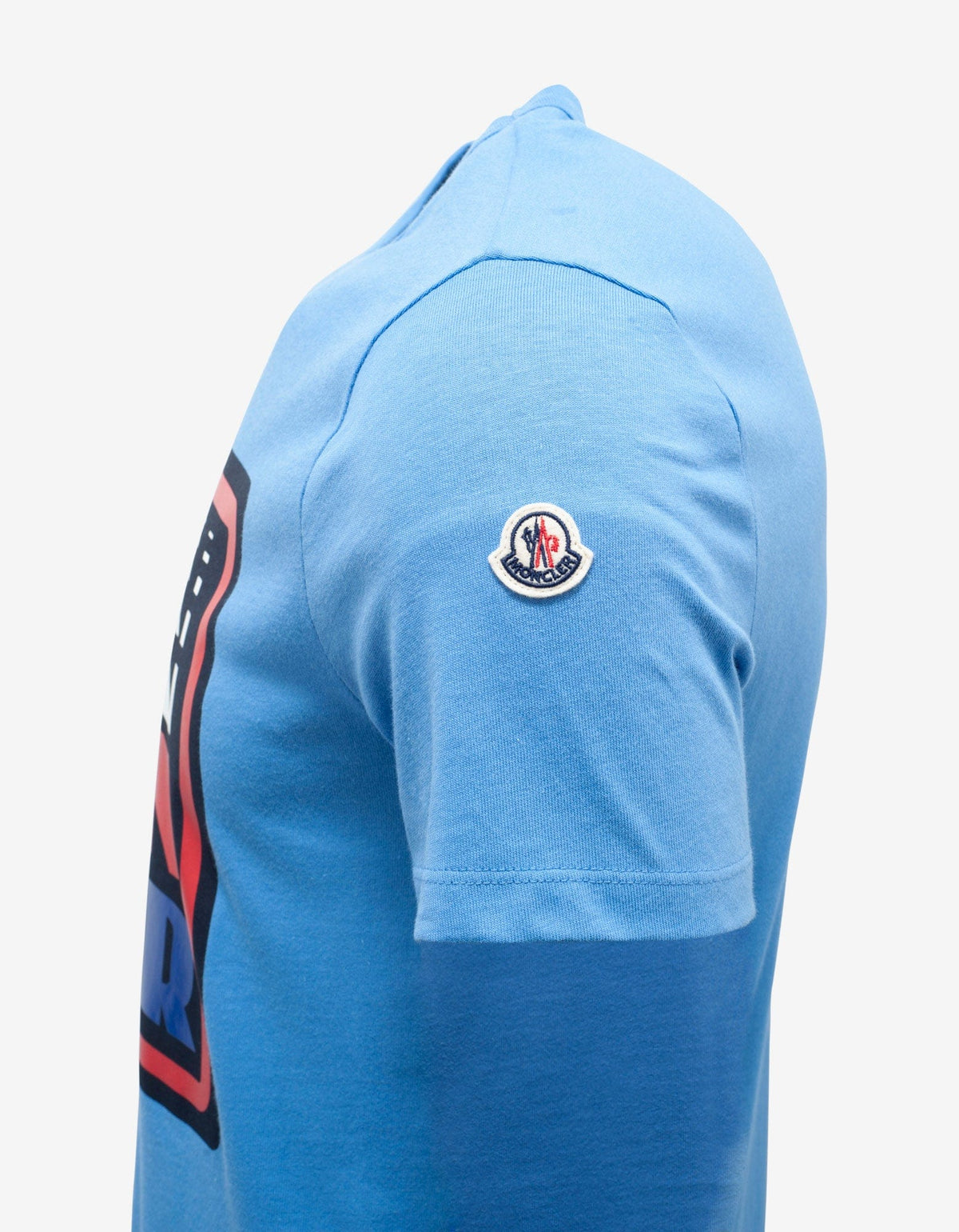 Moncler Blue Logo Graphic T-Shirt