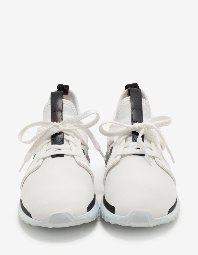 Moncler Emilien White Neoprene Trainers