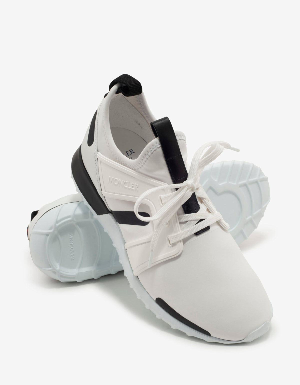 Moncler Emilien White Neoprene Trainers