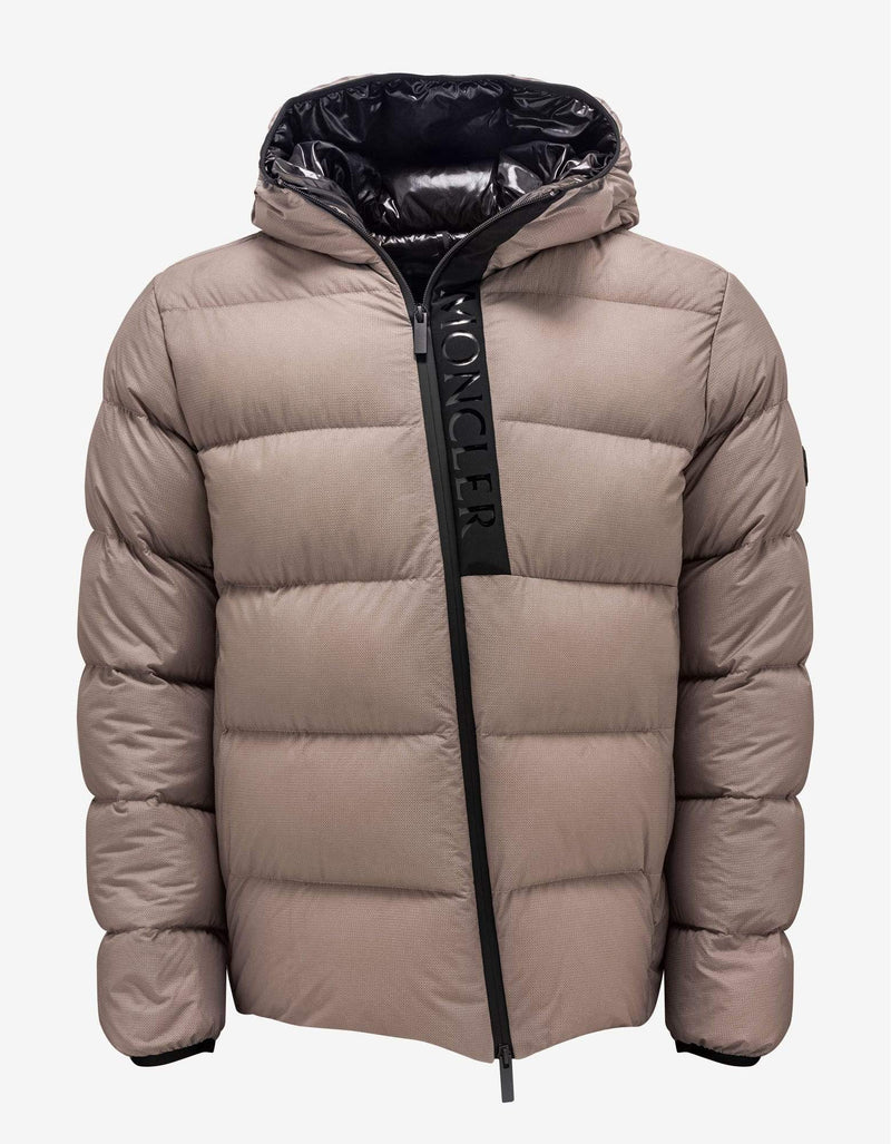 Moncler Giraud Beige Nylon Down Jacket