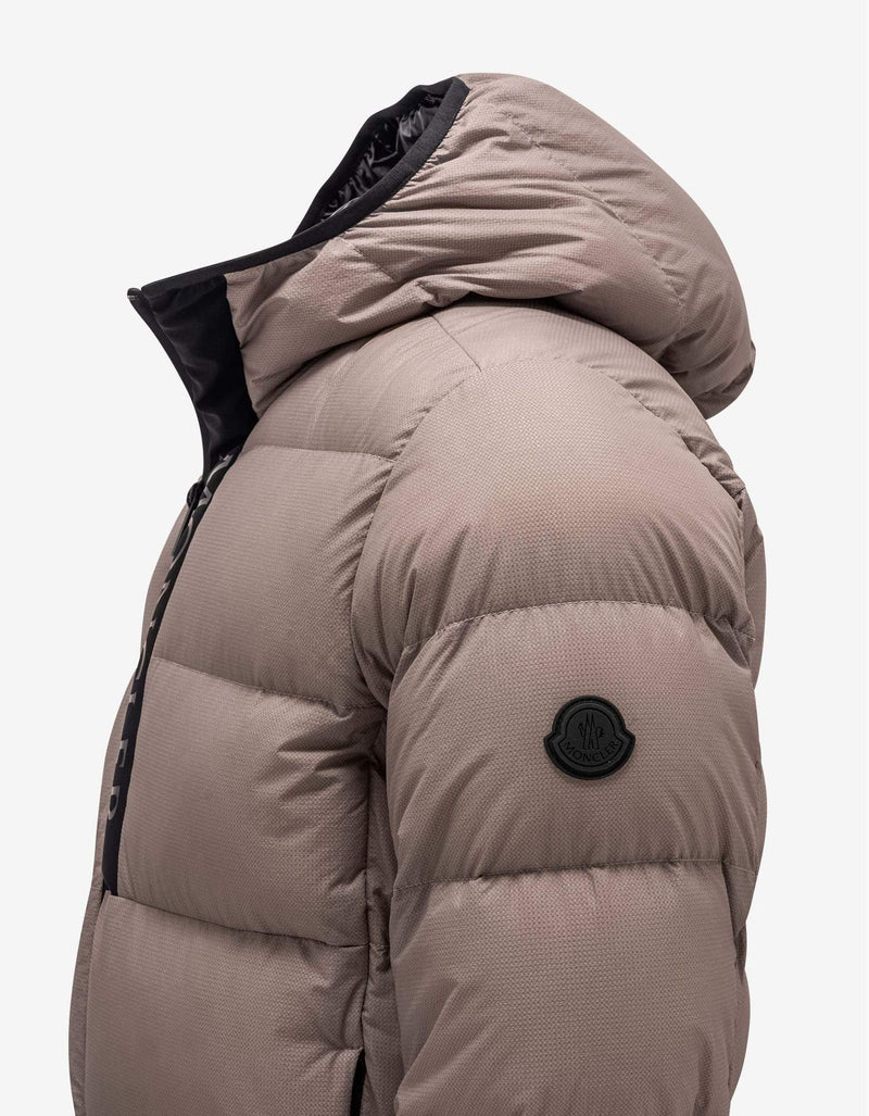 Moncler Giraud Beige Nylon Down Jacket