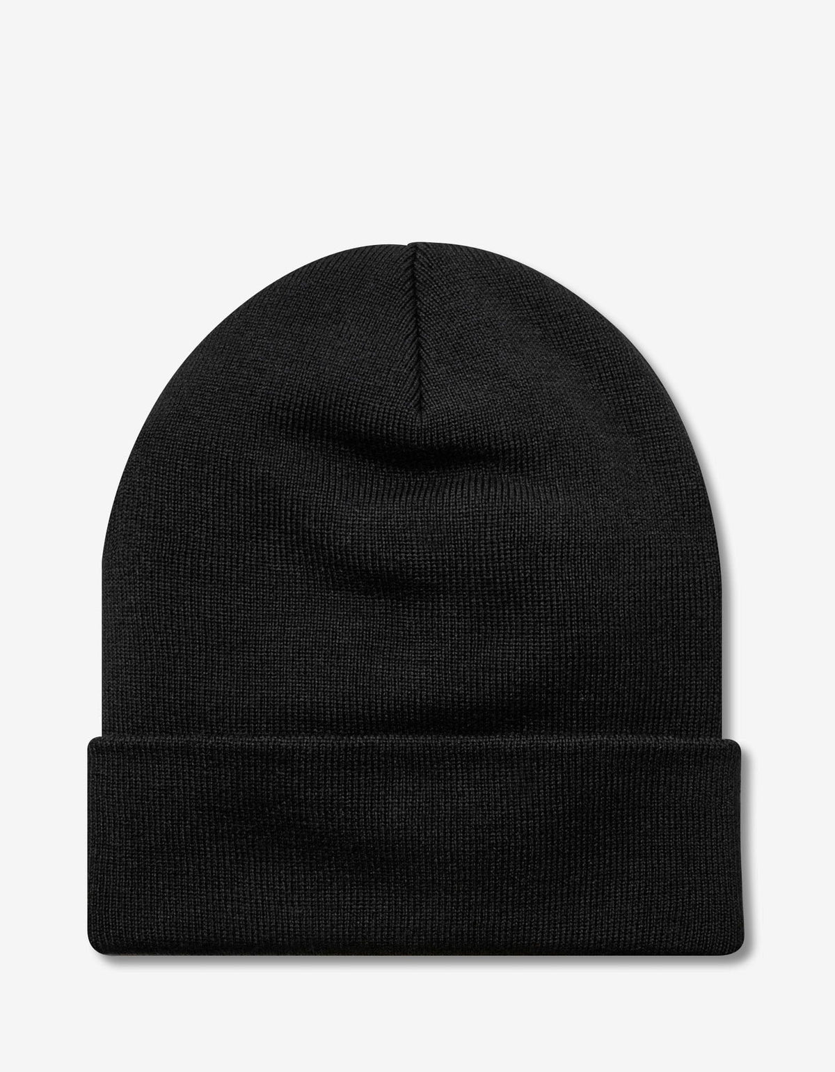 Moncler Grenoble Black Logo Wool Beanie Hat