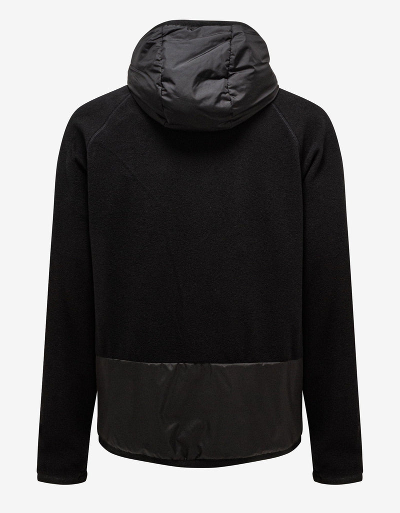 Moncler Grenoble Black Nylon Front Technical Cardigan