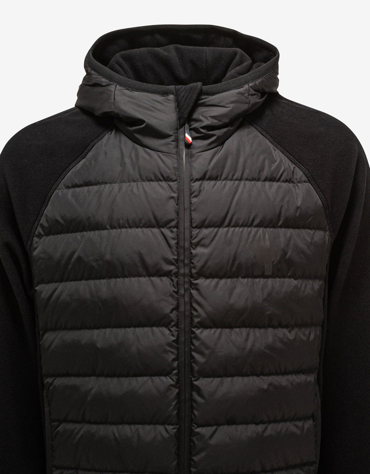 Moncler Grenoble Black Nylon Front Technical Cardigan