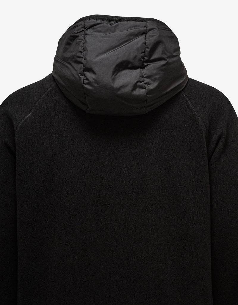 Moncler Grenoble Black Nylon Front Technical Cardigan