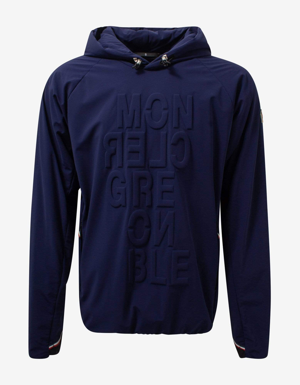 Moncler Grenoble Moncler Grenoble Blue Nylon-Blend Logo Hoodie