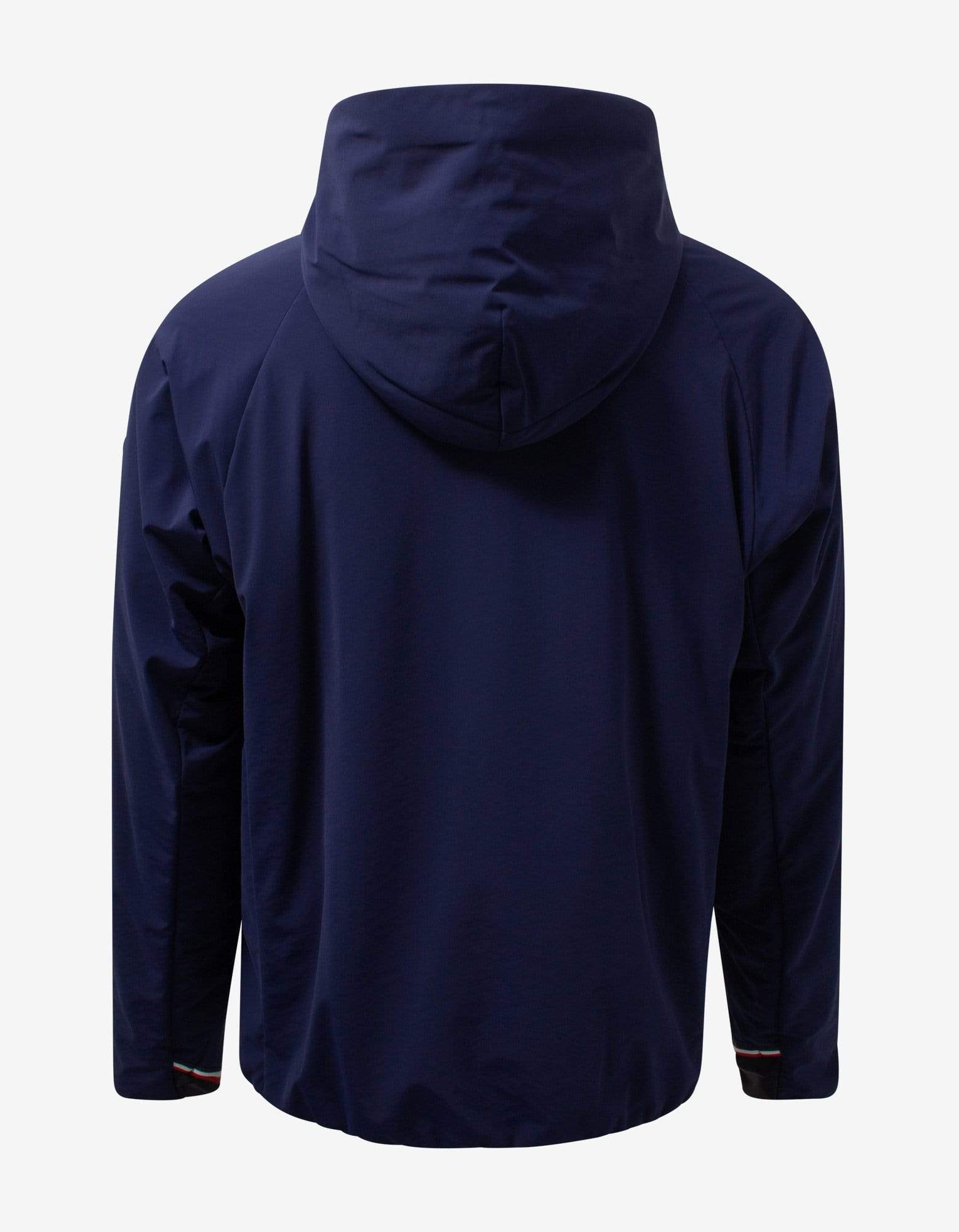 Moncler Grenoble Blue Nylon Blend Logo Hoodie Zoo Fashions