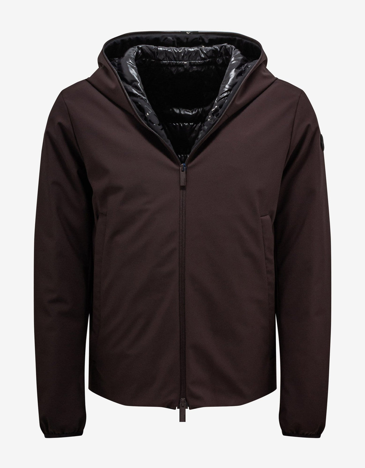 Moncler Lioret Maroon Nylon Down Jacket