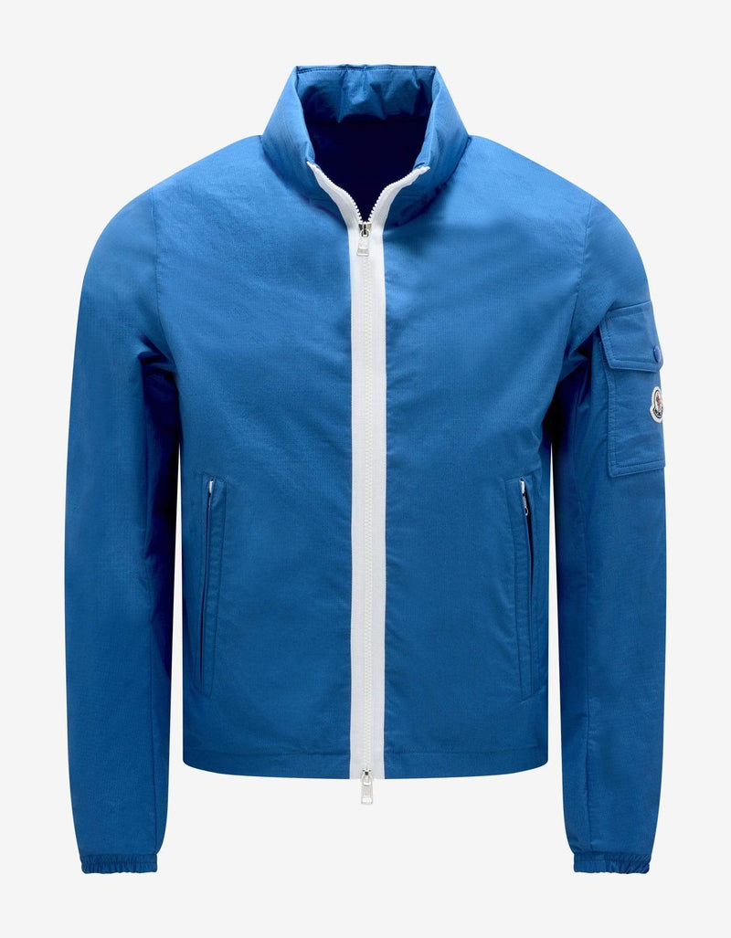 Moncler Moncler Brize Blue Ripstop Cotton Jacket