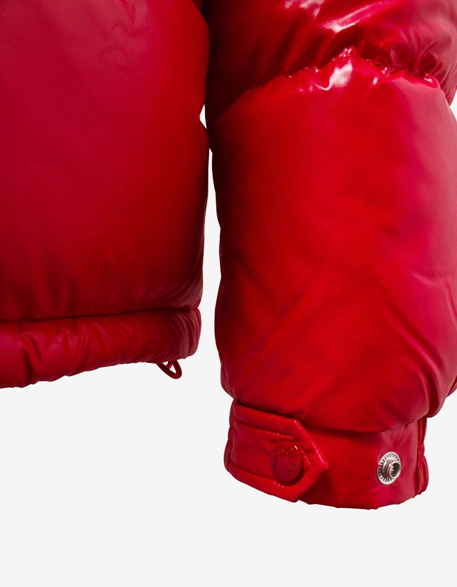 Moncler Ecrins Red Nylon Down Jacket Zoo Fashions