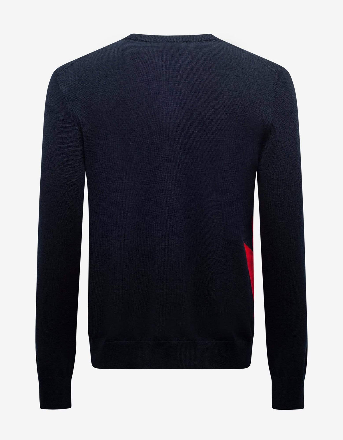 Moncler Navy Blue Logo Graphic Sweater