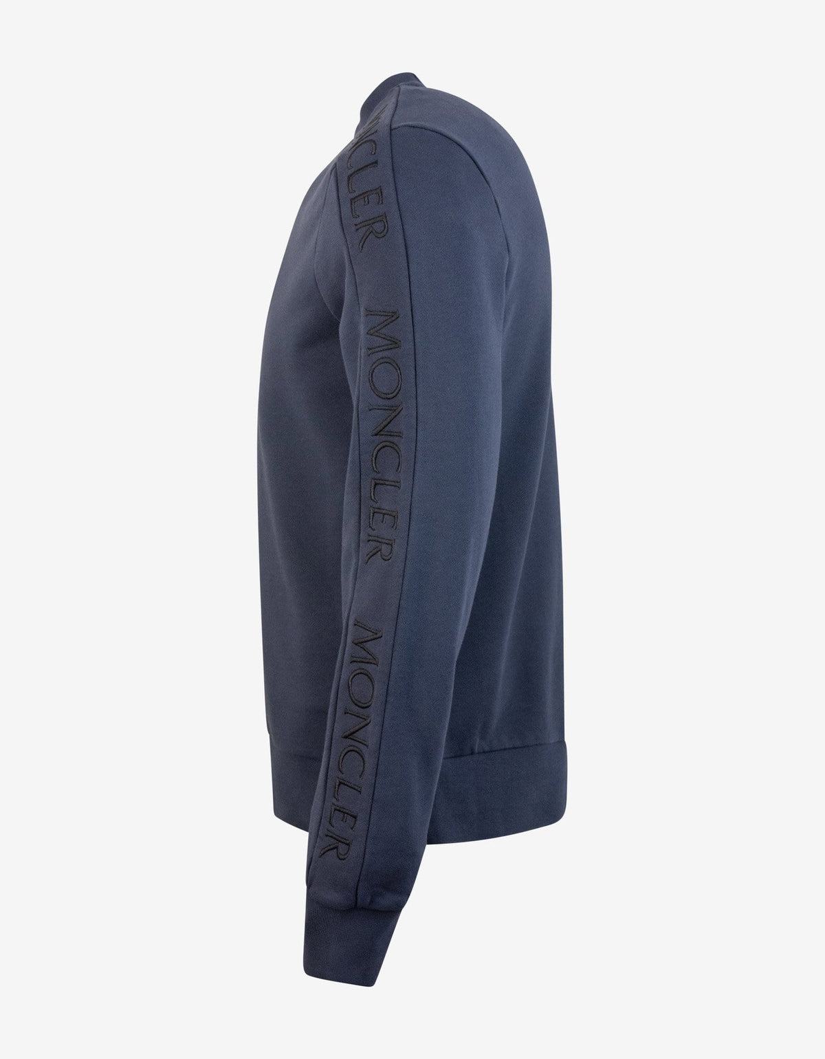 Moncler Navy Blue Sleeve Logo Sweatshirt