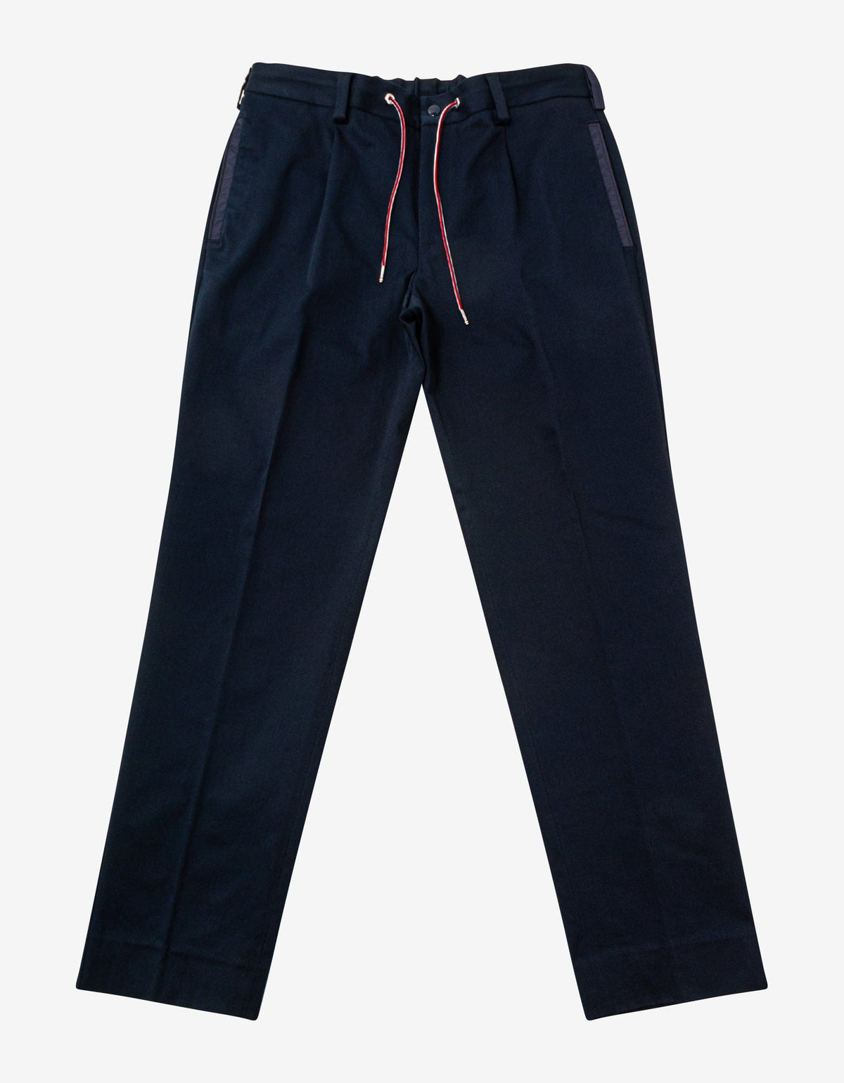 Moncler Navy Blue Tricolour Chino Trousers