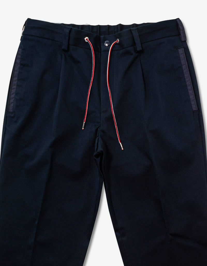 Moncler Navy Blue Tricolour Chino Trousers