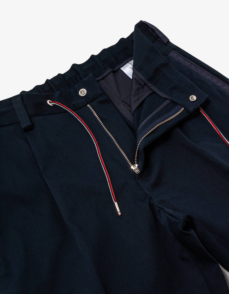 Moncler Navy Blue Tricolour Chino Trousers