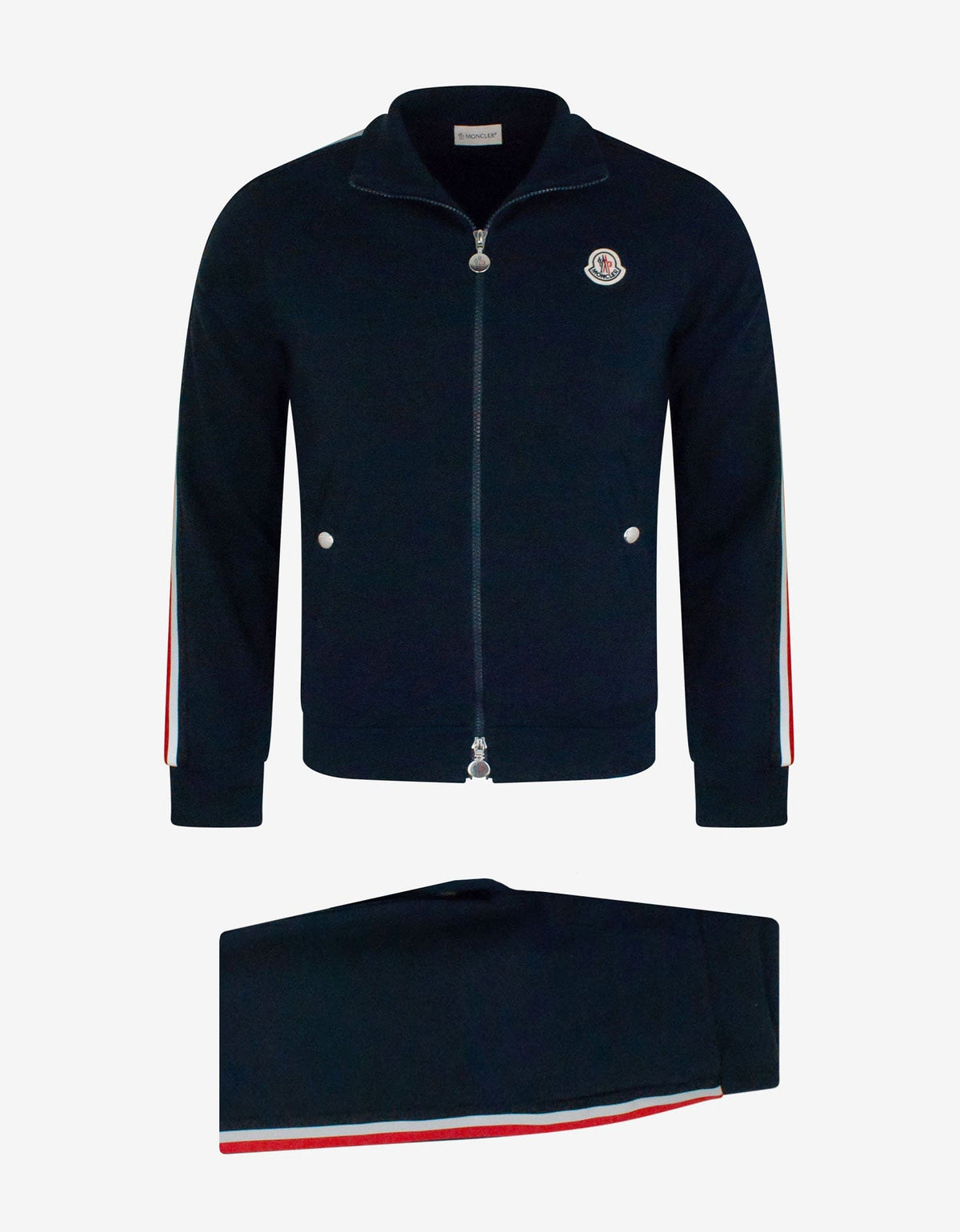 Moncler Navy Blue Tricolour Tracksuit