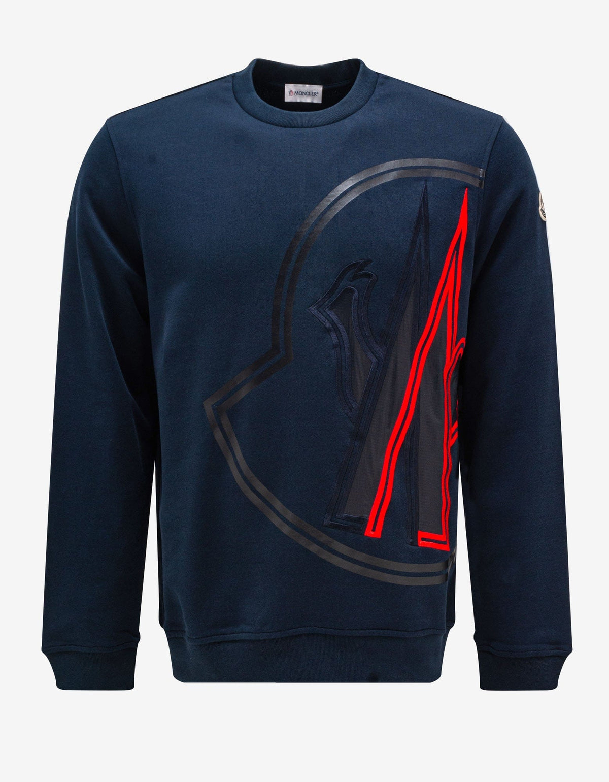 Moncler Night Blue Maxi Logo Sweatshirt