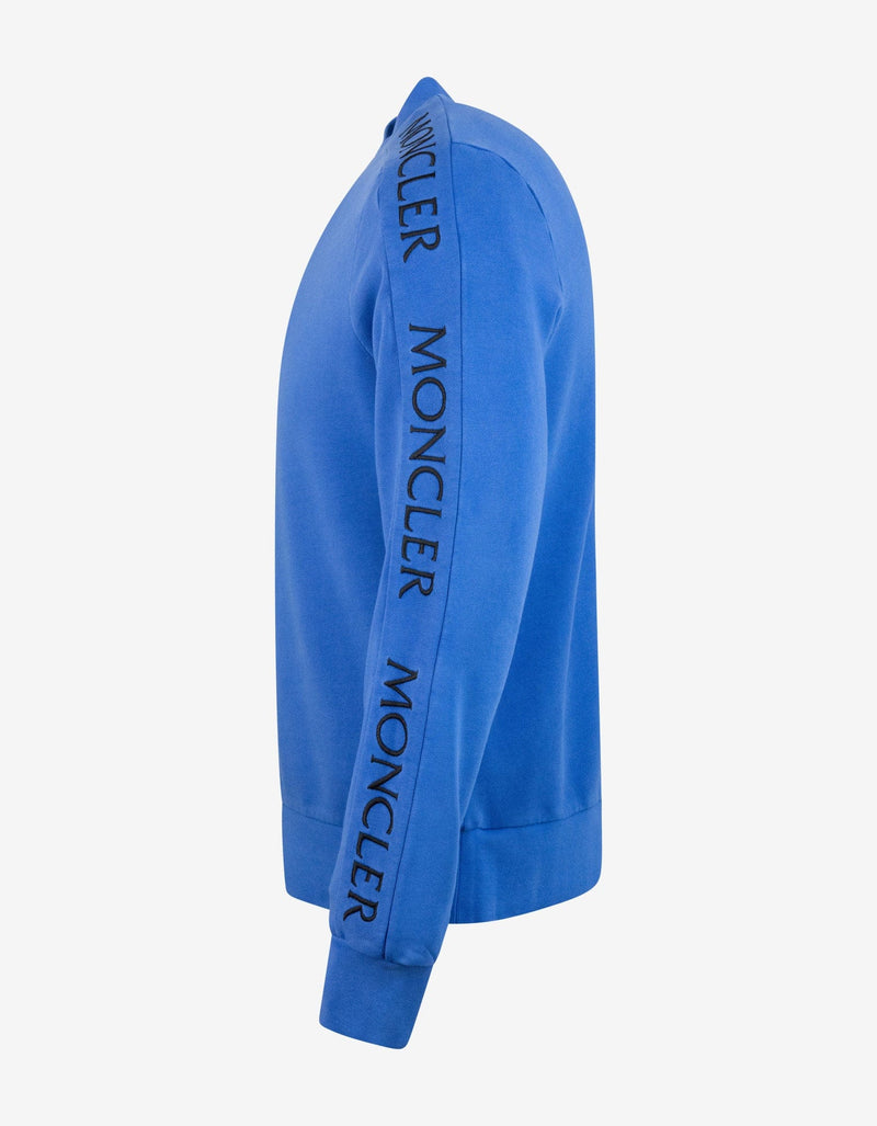 Moncler Sky Blue Sleeve Logo Sweatshirt