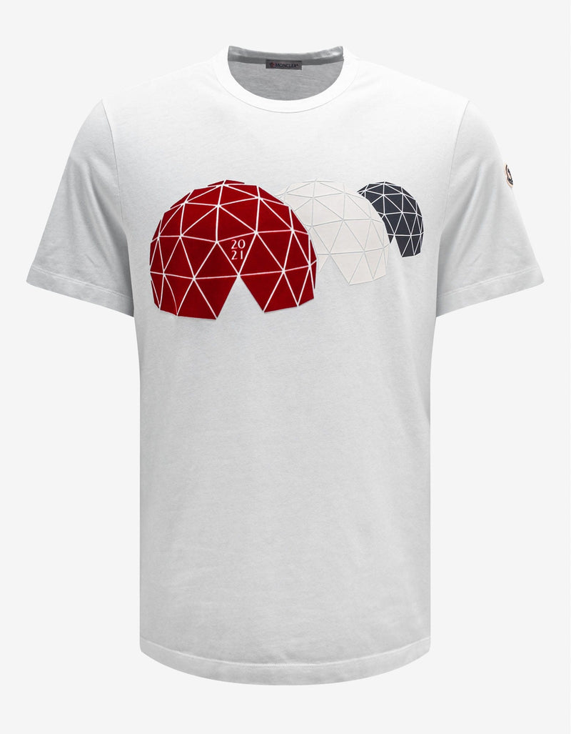 Moncler White Igloo Graphic T-Shirt