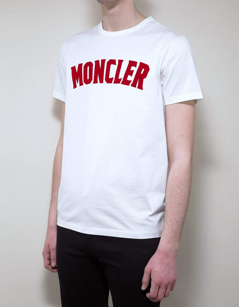 Moncler White Moncler Logo T-Shirt