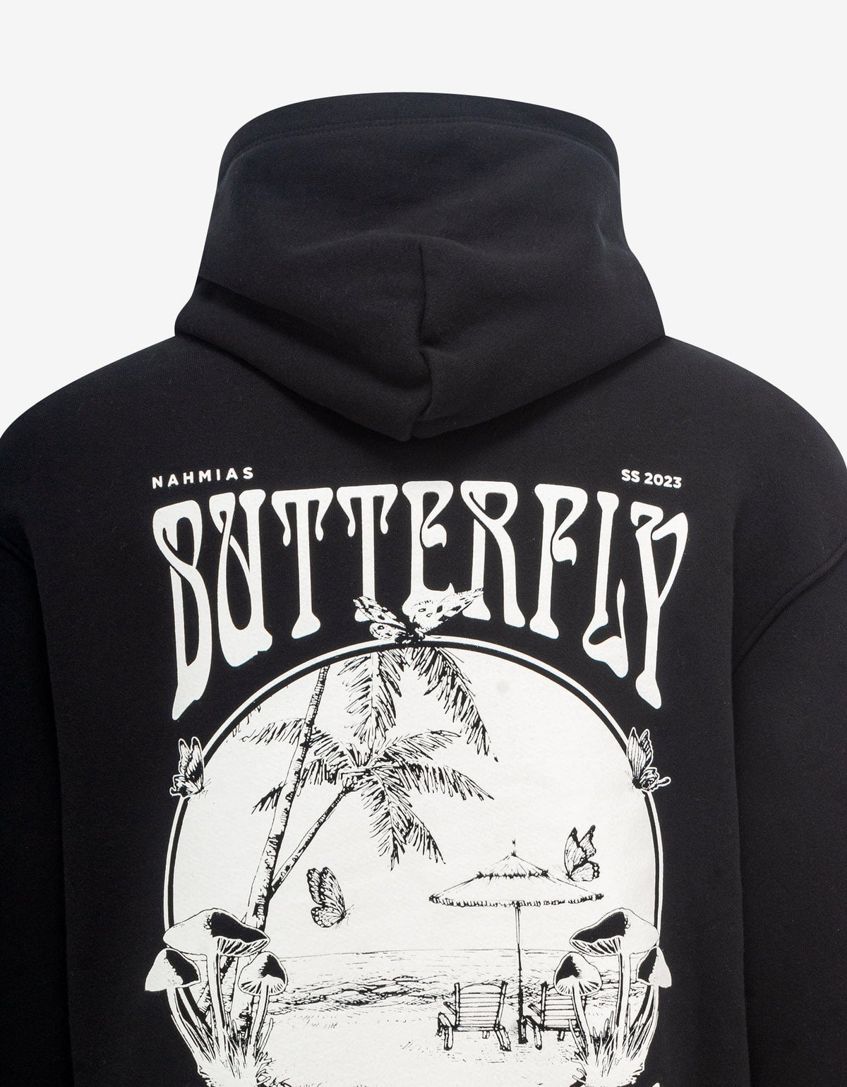 Nahmias Black Butterfly Beach Hoodie