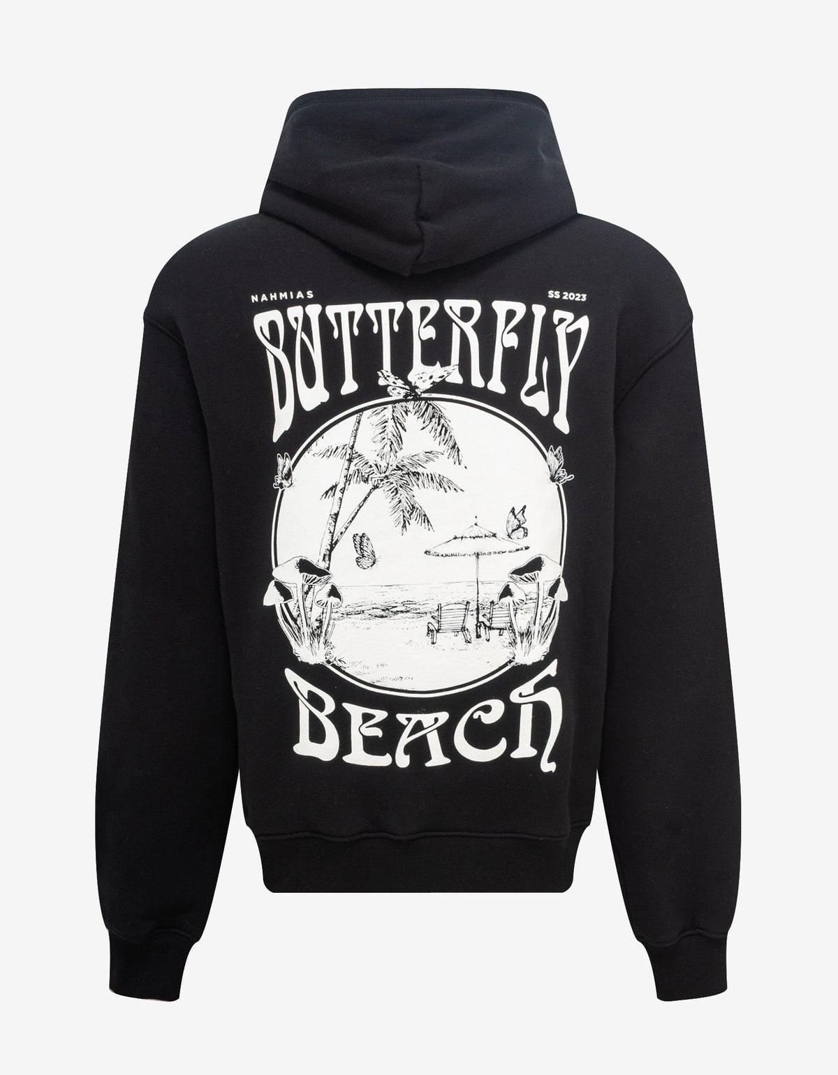 Nahmias Black Butterfly Beach Hoodie