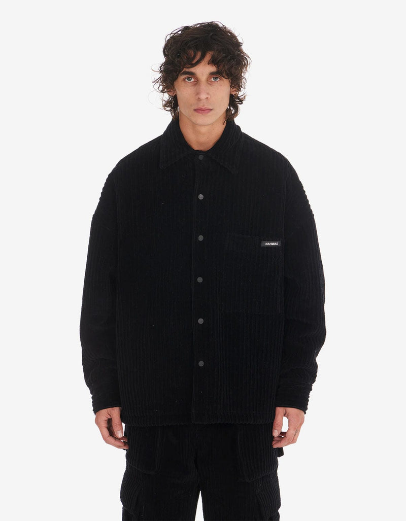 Nahmias Black Corduroy Padded Shirt