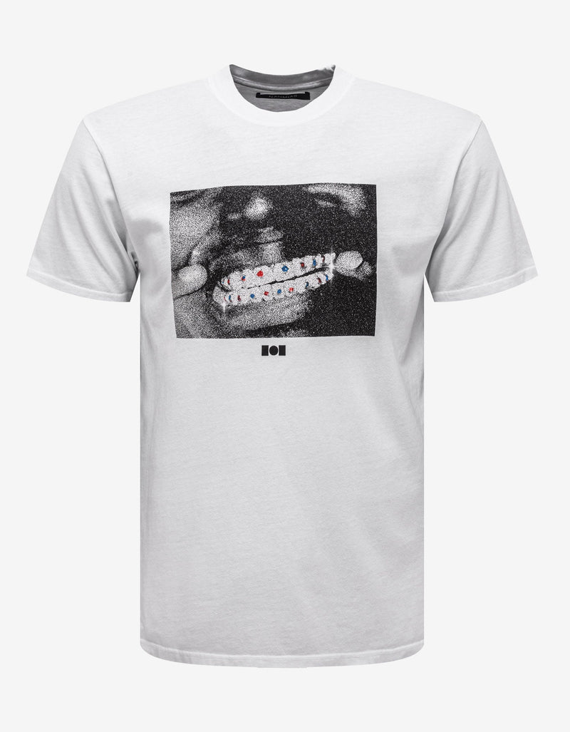 Nahmias KTB White Grillz Print T-Shirt