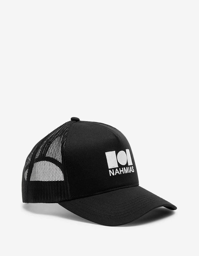 Nahmias Nahmias Black Logo Trucker Hat