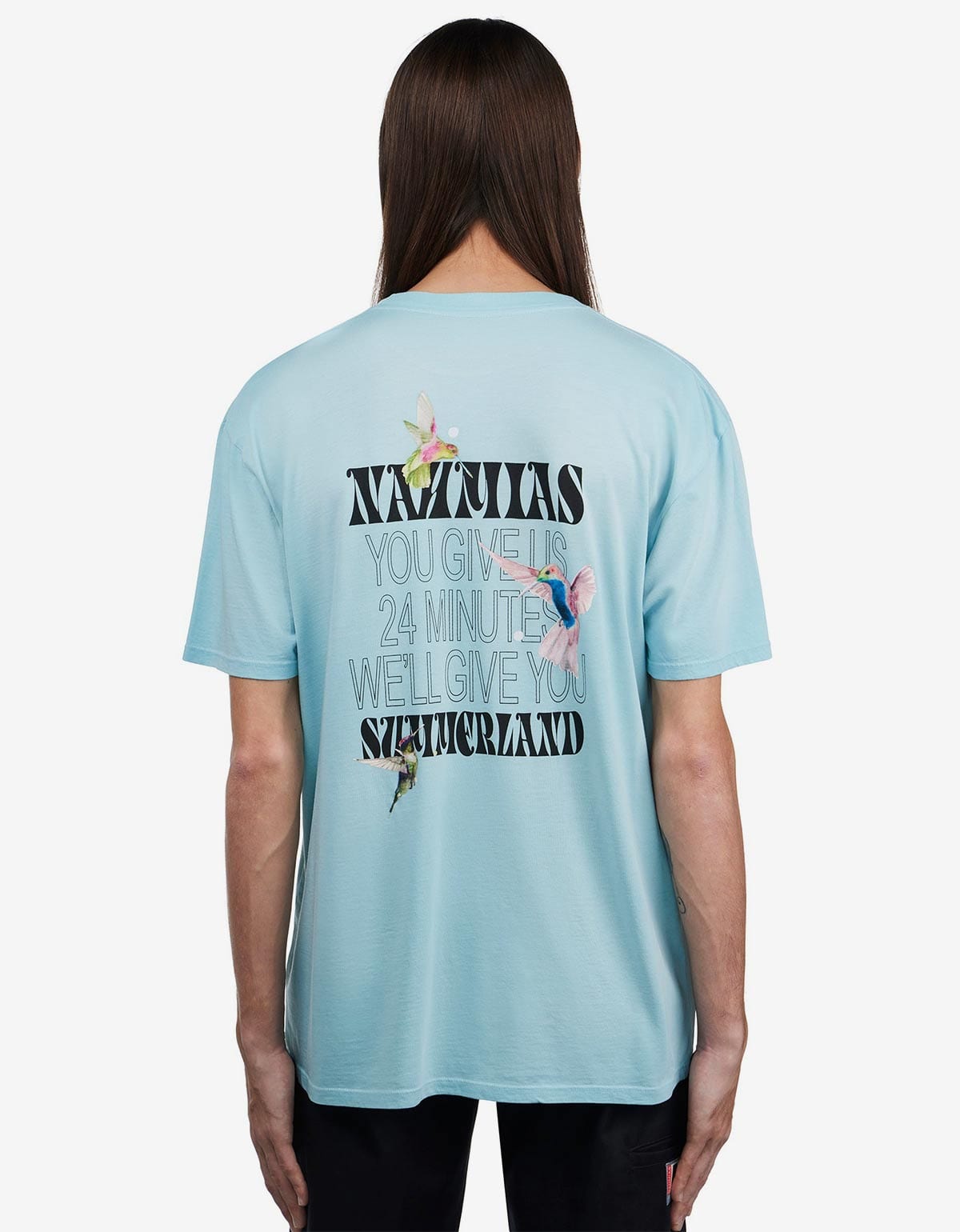 Nahmias Nahmias Blue Hummingbird Print T-Shirt