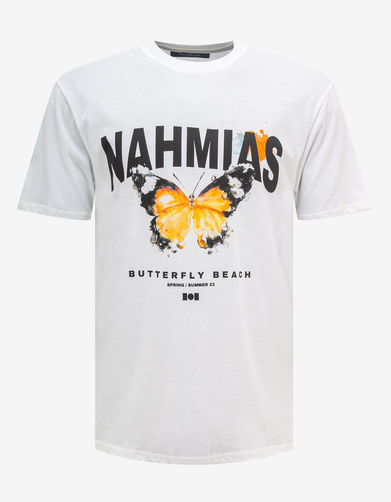 Nahmias White Nahmias Butterfly T-Shirt